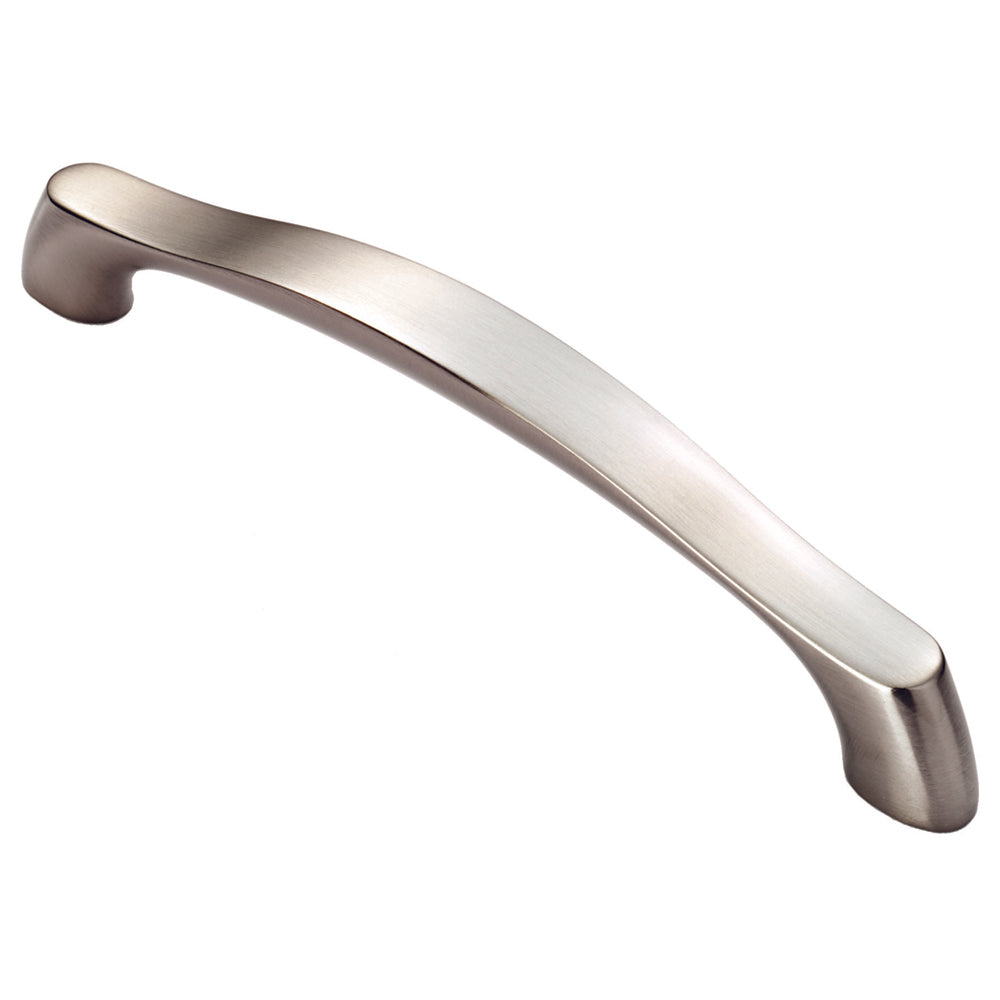 FTD CHUNKY ARCHED GRIP HANDLE 160MM C/C - SATIN NICKEL - 160 ( 194 )