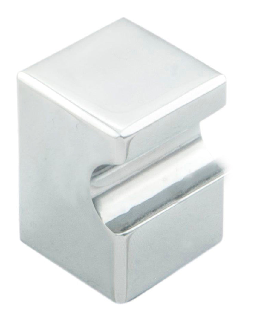 FTD SQUARE KNOB 22 X 22MM - POLISHED CHROME - ( 21.5 )