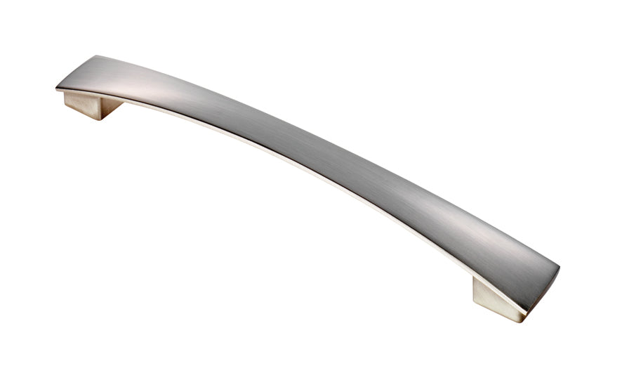 FTD VALETTA BOW HANDLE 192MM C/C - SATIN NICKEL - 192 ( 219 )