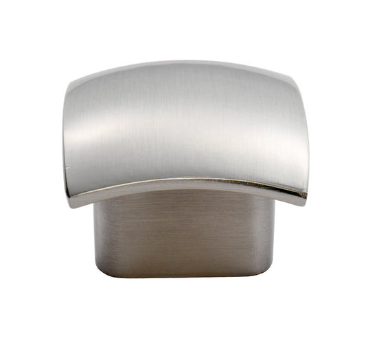 FTD HELIO CONVEX FACE KNOB 32MM - SATIN NICKEL - 15.5  ( 33 )