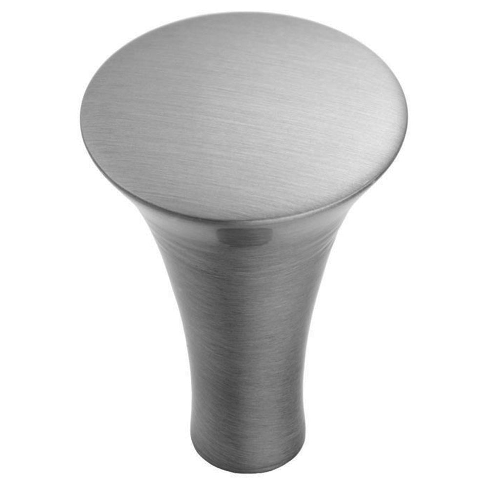 FTD TRUMPET KNOB (SMALLER BASE) 25MM - SATIN NICKEL - ( 25 )