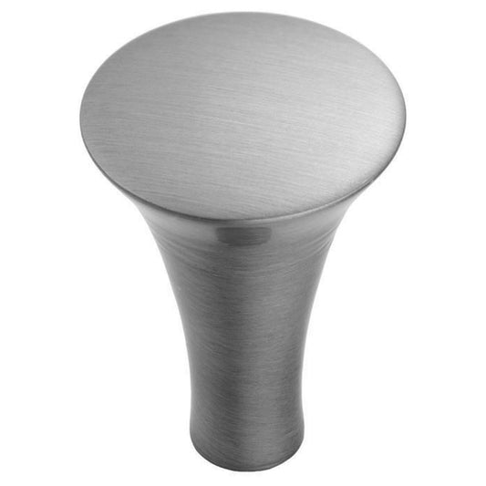 FTD TRUMPET KNOB (SMALLER BASE) 25MM - SATIN NICKEL - ( 25 )