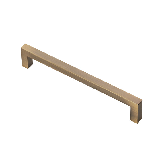 FTD BLOCK HANDLE 160MM C/C - ANTIQUE BRASS - 160mm