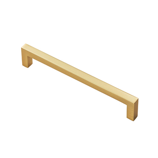 FTD BLOCK HANDLE 160MM C/C - SATIN BRASS - 160mm