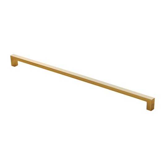 FTD BLOCK HANDLE 320MM C/C - SATIN BRASS - 320mm