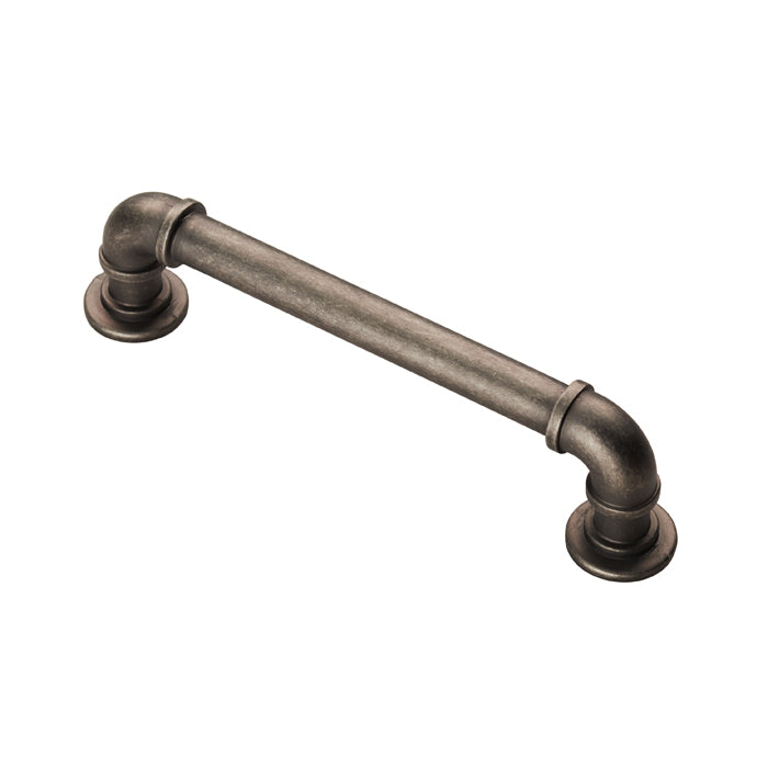 FTD PIPE HANDLE 128MM C/C - PEWTER - 128mm