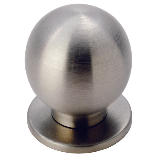 25MM FTD STAINLESS STEEL BALL KNOB W/ ROSE - STAINLESS STEEL - 25 ( 25 )