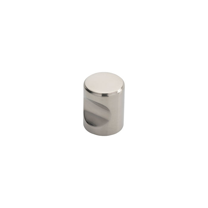 FTD STAINLESS STEEL CYLINDRICAL KNOB 16MM - POLISHED STAINLESS STEEL - ( 16 )