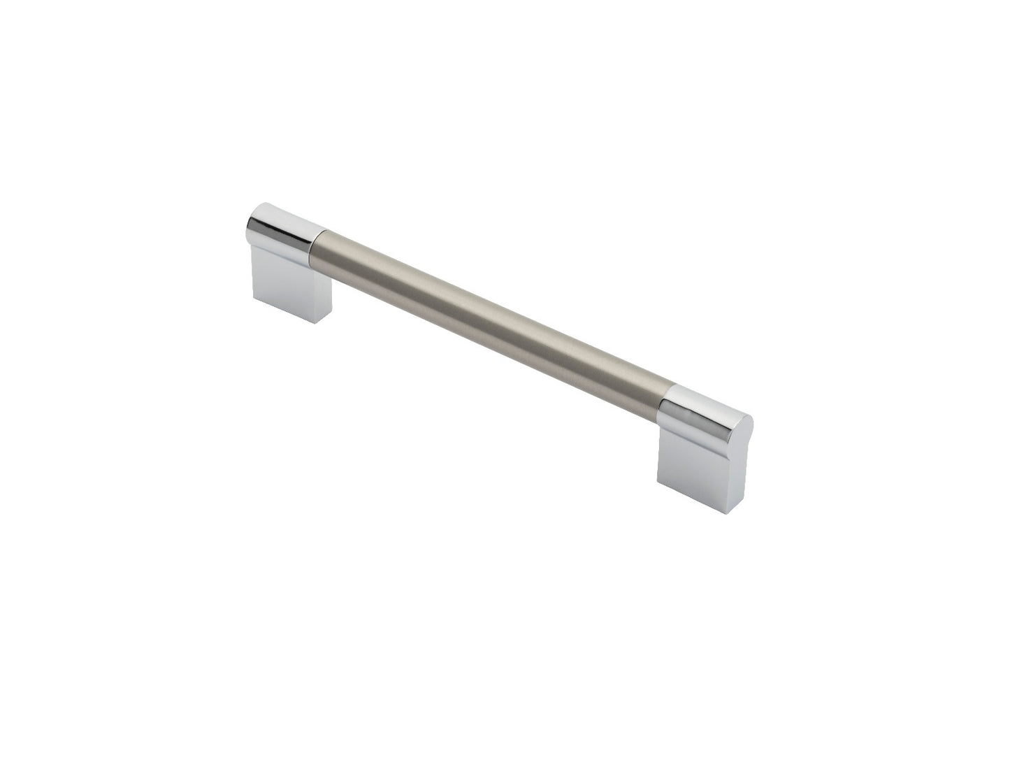 FTD 13MM KEYHOLE HANDLE 160MM C/C - SATIN NICKEL/POLISHED CHROME - 160 ( 172 )