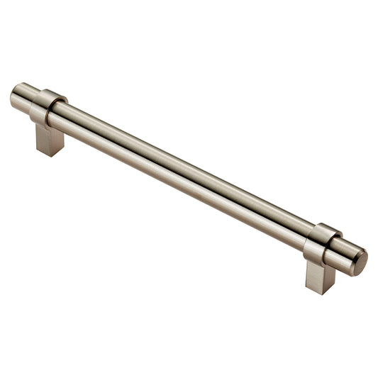 FTD RAIL HANDLE 160MM C/C - SATIN NICKEL - 160 ( 200 )