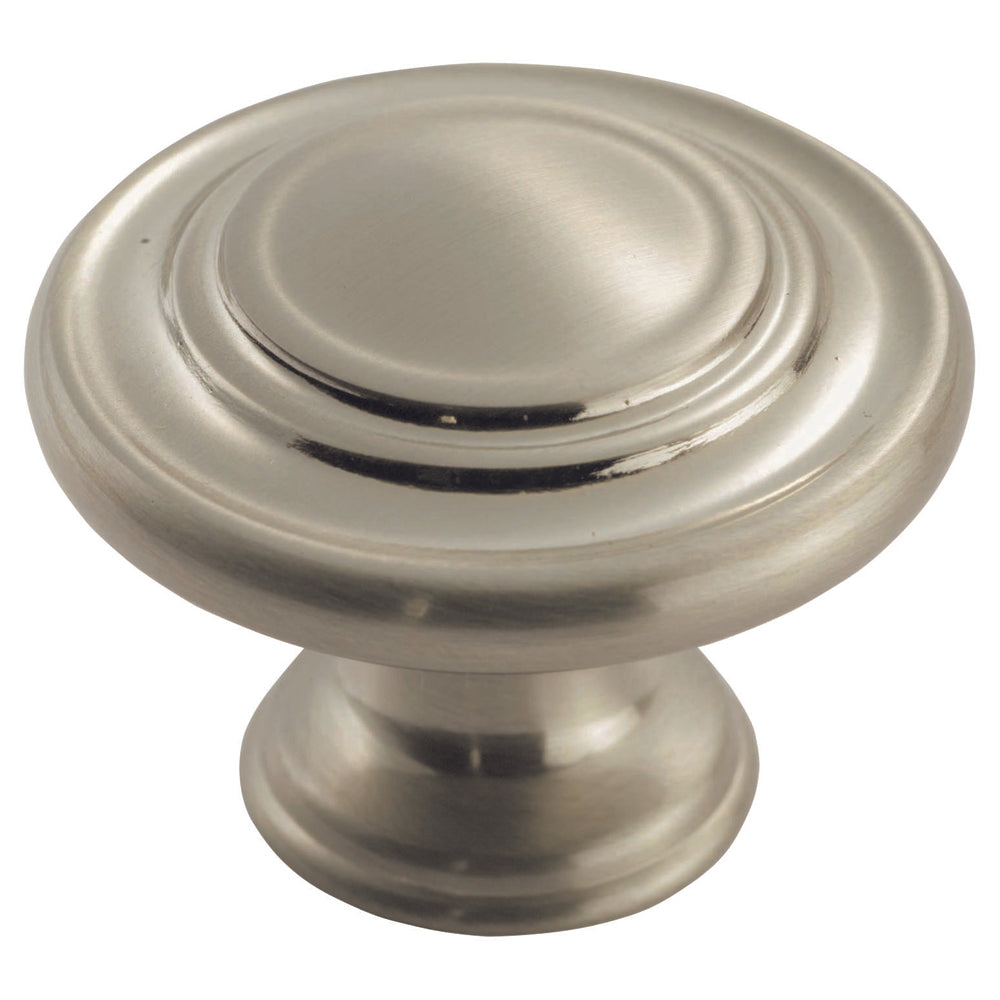 FTD TRADITIONAL PATTERN KNOB 34MM - SATIN NICKEL - 34mm