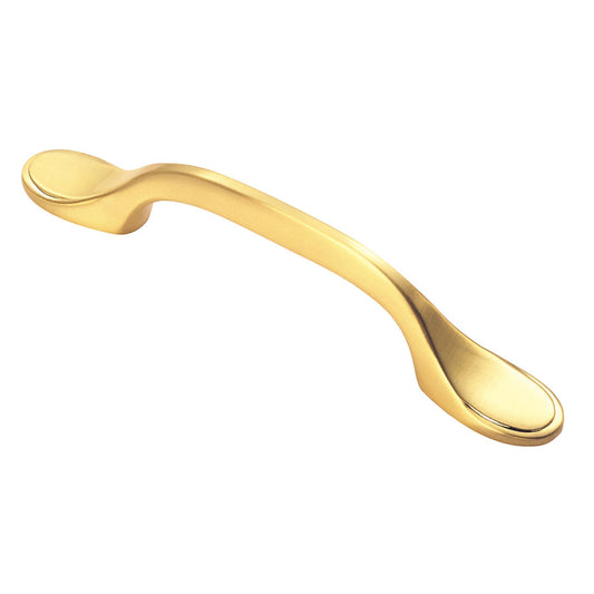 FTD SHAKER STYLE HANDLE 76MM C/C - SATIN BRASS - 76 ( 128 )