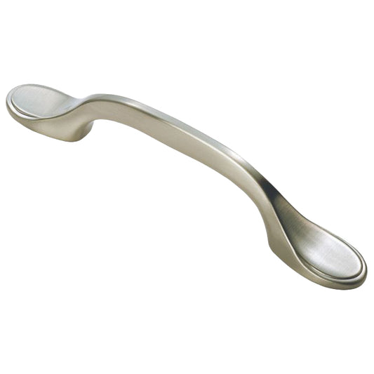 FTD SHAKER STYLE HANDLE 76MM C/C - SATIN NICKEL - 76 ( 128 )