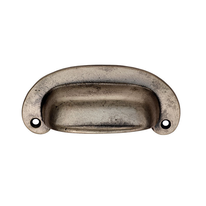 FTD OVAL PLATE CUP HANDLE 86MM C/C - PEWTER - 86 ( 105 )