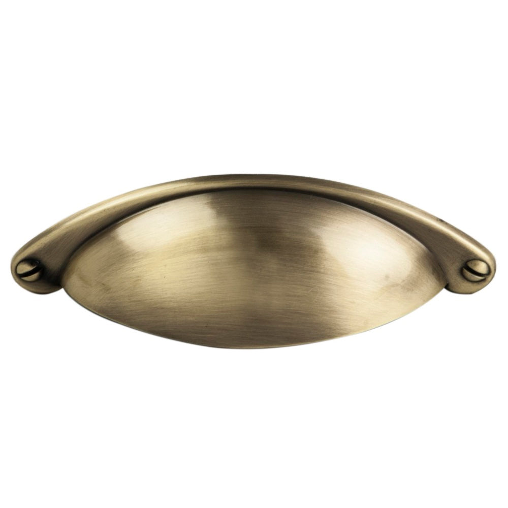 FTD TRADITIONAL CUP HANDLE 64MM C/C - ANTIQUE BURNISHED BRASS - 64 ( 104 )