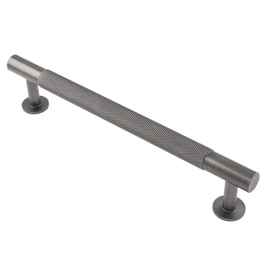 KNURLED CABINET PULL HANDLE 160MM C/C - ANTHRACITE -