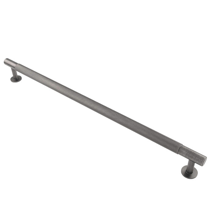 KNURLED CABINET PULL HANDLE 320MM C/C - ANTHRACITE -