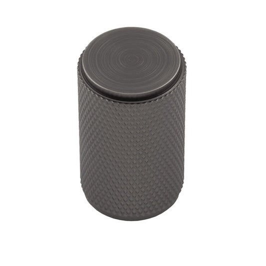 KNURLED CABINET KNOB - ANTHRACITE -