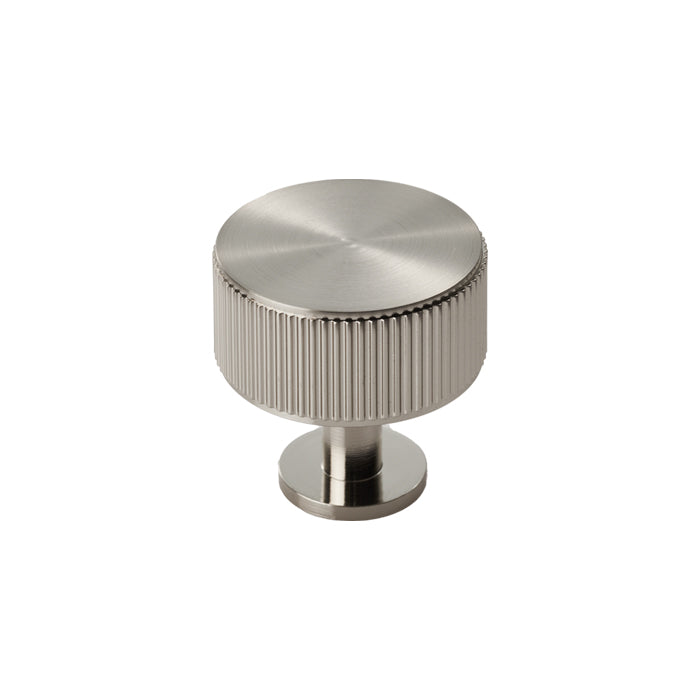 LINES CABINET RADIO KNOB - SATIN NICKEL -