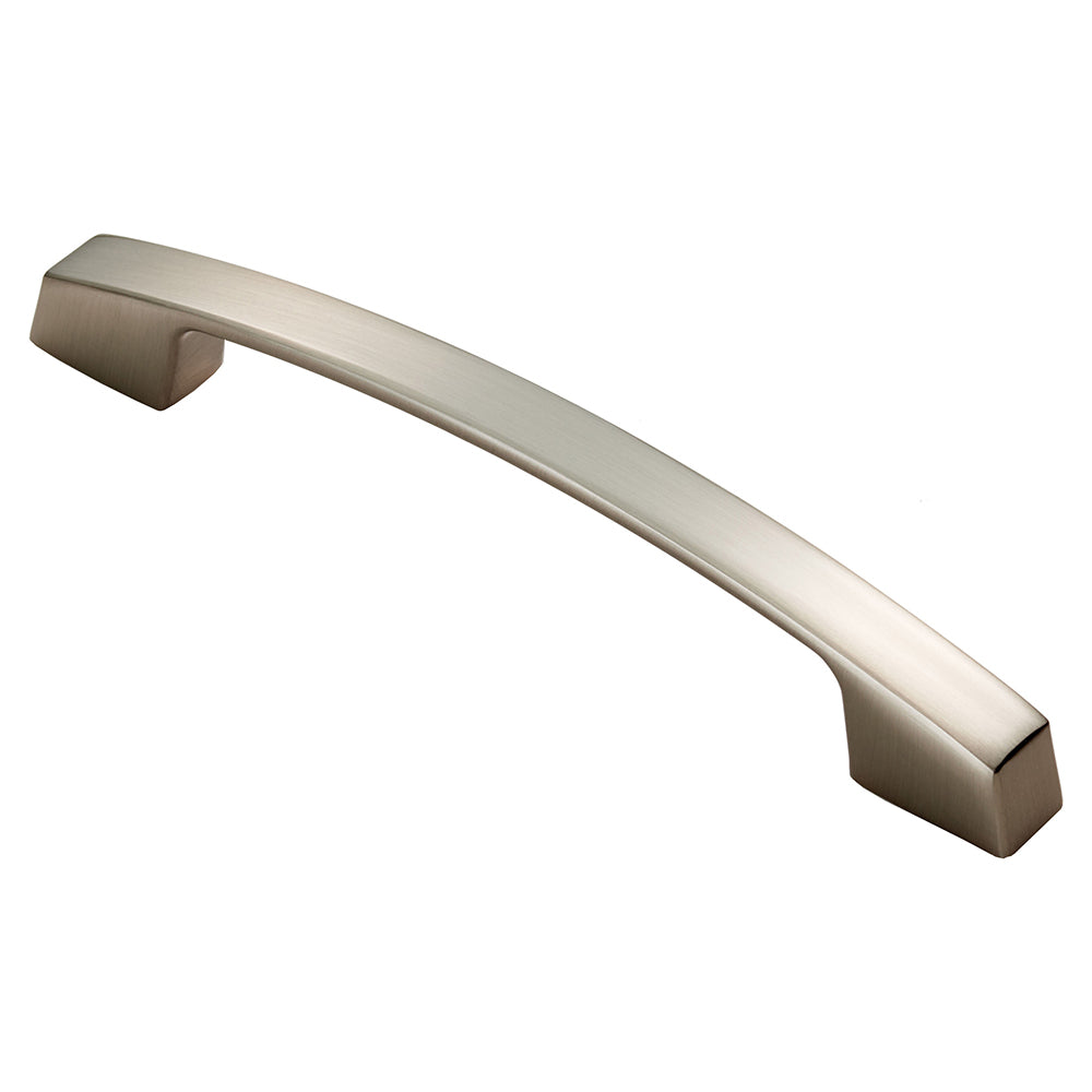 FTD BRIDGE HANDLE 128MM C/C - SATIN NICKEL - 128 ( 169 )