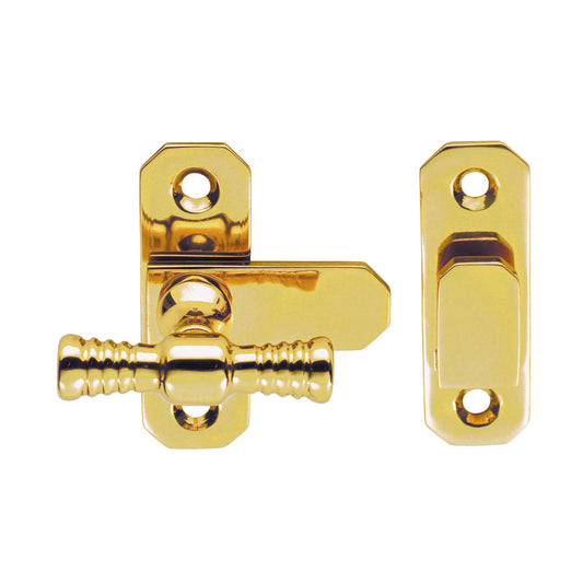 FTD T- HANDLE FASTENER 57 X 19MM - POLISHED BRASS - ( 45 )