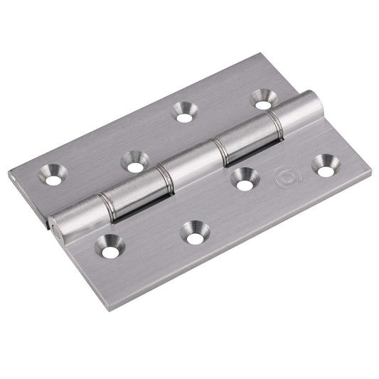 102 X 67 X 4MM DOUBLE STAINLESS STEEL WASHERED BUTT HINGE (PAIR) - SATIN CHROME - 102x67x4mm