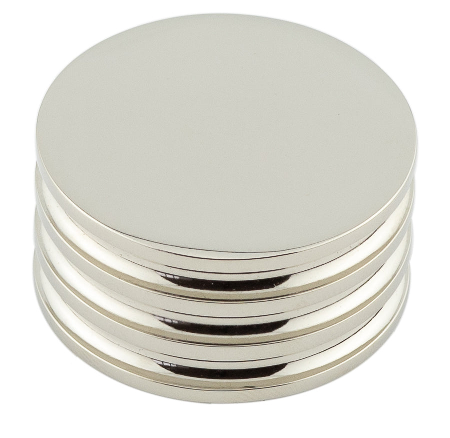 Sturt Cupboard Knobs 40mm Polished Nickel - Polished Nickel - 40mm