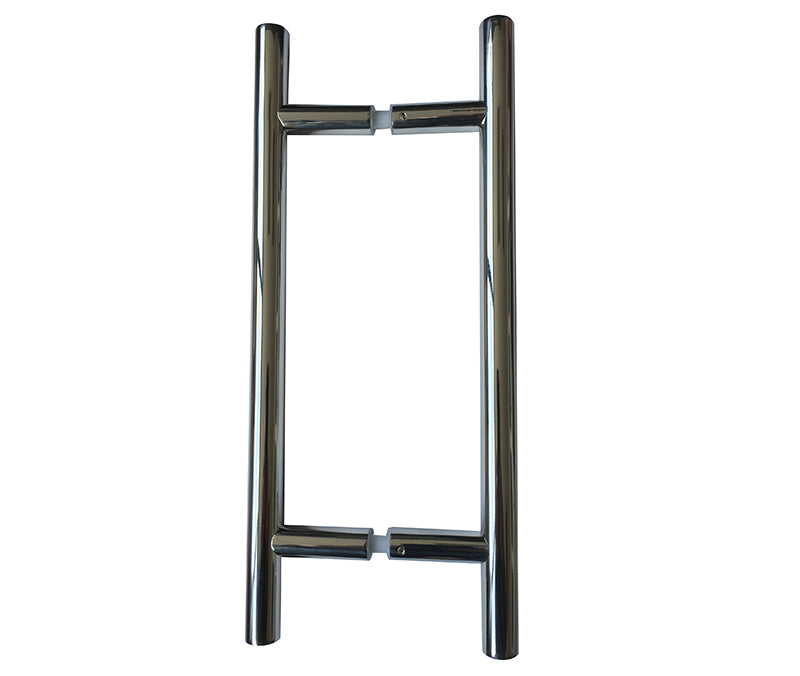 Stainless Steel 25mm Guardsman Pull Handles B2B Fixing 750x25x650mm Polished Stainless Steel - Polished Stainless Steel - 750x25x650mm