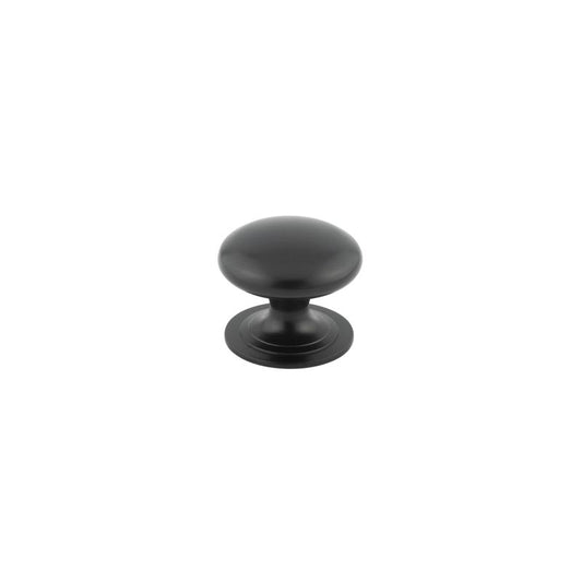 Jedo Traditional Cupboard Knobs 50mm Black - Black - 50mm