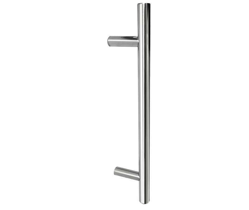 Stainless Steel 25mm Guardsman Pull Handles B/T Fixing 750x25x650mm Satin Stainless Steel - Satin Stainless Steel - 750x25x650mm