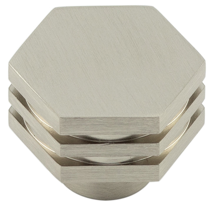 Nile Cupboard Knobs 30mm Satin Nickel - Satin Nickel - 30mm