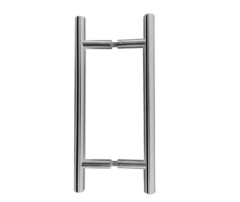 Stainless Steel 32mm Guardsman Pull Handles B2B Fixing 1200x32x1000mm Satin Stainless Steel - Satin Stainless Steel - 1200x32x1000mm