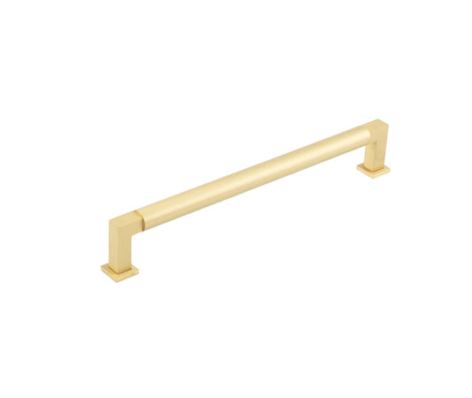 Burlington Westminster Round Cabinet Handles 224mm Satin Brass - Satin Brass - 224mm