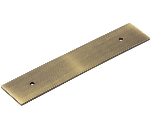 Hoxton Fanshaw Backplates for Cabinet Handles 140x30mm Antique Brass - Antique Brass - 140x30mm