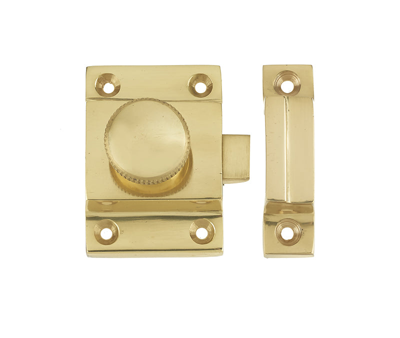 Jedo Cabinet Catch 56x36mm Polished Brass - Polished Brass - 56x36mm