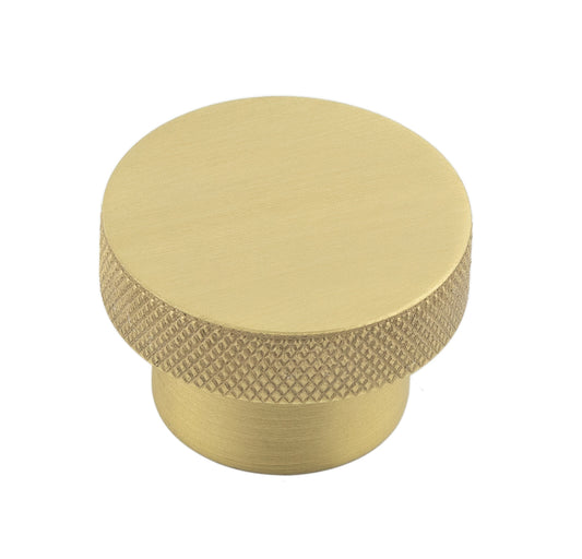 Wenlock Cupboard Knobs 40mm Satin Brass - Satin Brass - 40mm