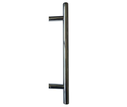 Stainless Steel 25mm Guardsman Pull Handles B/T Fixing 400x25x300mm Polished Stainless Steel - Polished Stainless Steel - 400x25x300mm