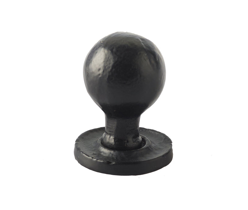 Round Cupboard Knobs 27x39mm Black - Black - 27x39mm