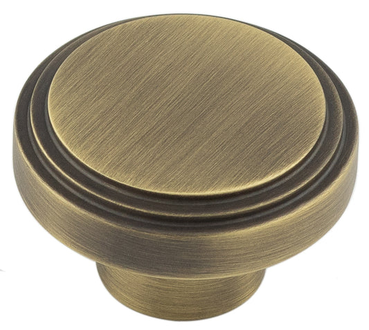 Cropley Cupboard Knobs 40mm Antique Brass - Antique Brass - 40mm