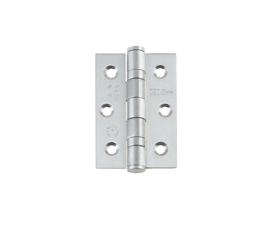 Jedo Stainless Steel Grade 7 Ball Bearing Hinges 76x50mm Satin Stainless Steel - Satin Stainless Steel - 76x50x2mm