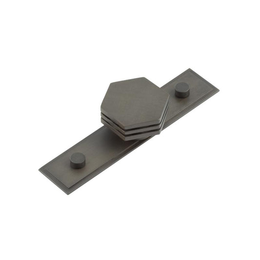 Nile Cupboard Knobs 40mm Stepped Dark Bronze - Dark Bronze - 40mm