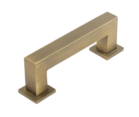 Burlington Trafalgar Square Cabinet Handles 96mm Antique Brass - Antique Brass - 96mm