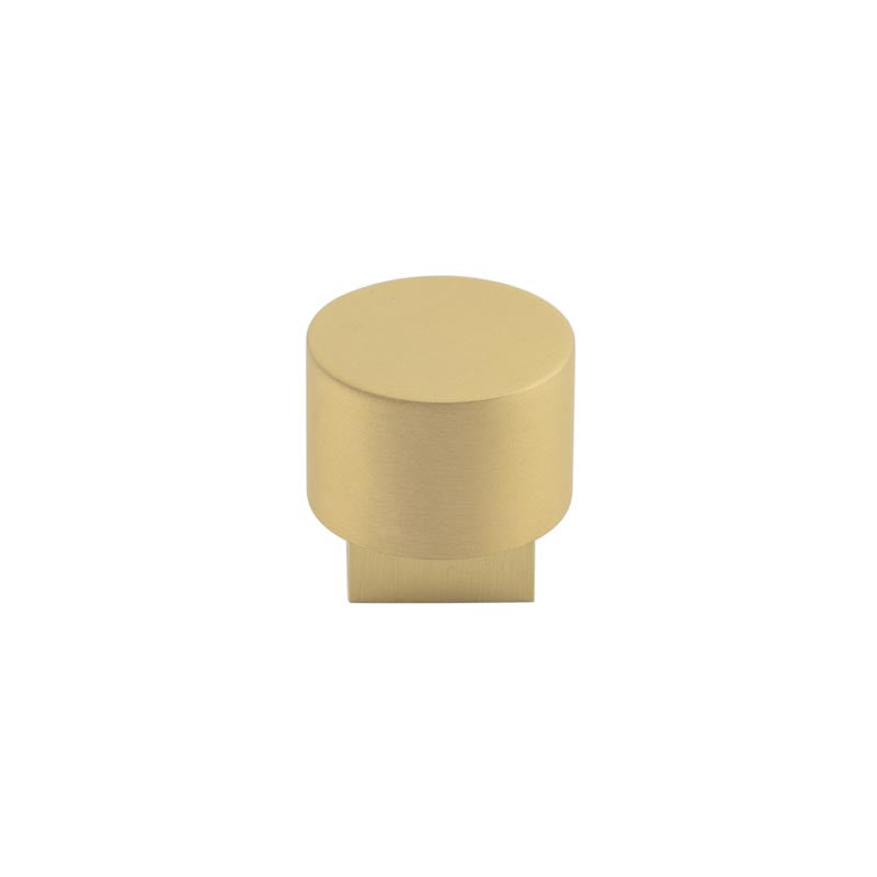 Westminster Round Cupboard Knobs Satin Brass - Satin Brass