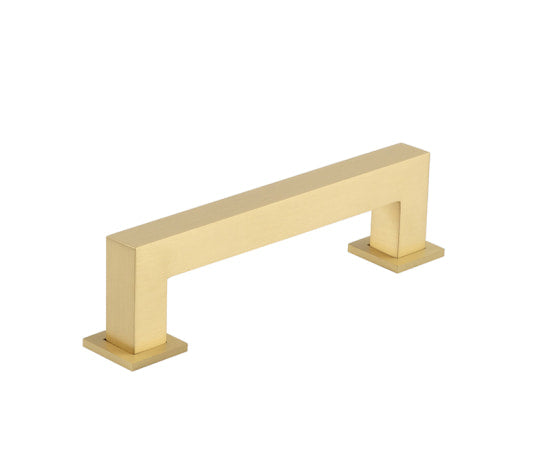 Burlington Trafalgar Square Cabinet Handles 128mm Satin Brass - Satin Brass - 128mm