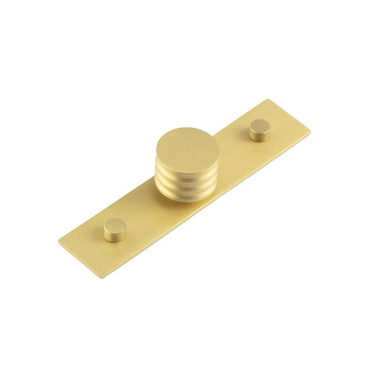 Sturt Cupboard Knobs 30mm Plain Satin Brass - Satin Brass - 30mm