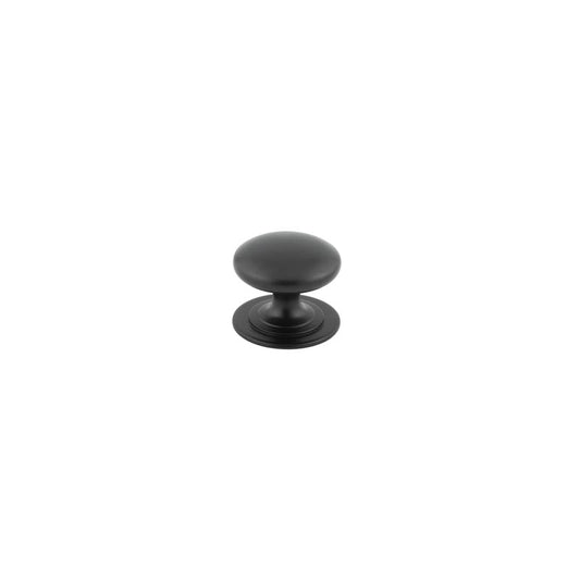 Jedo Traditional Cupboard Knobs 38mm Black - Black - 38mm