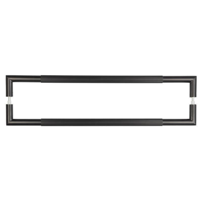 Three One Six Linear Pull Handles 600x25mm Back to Back Black - Black - 600x25mm