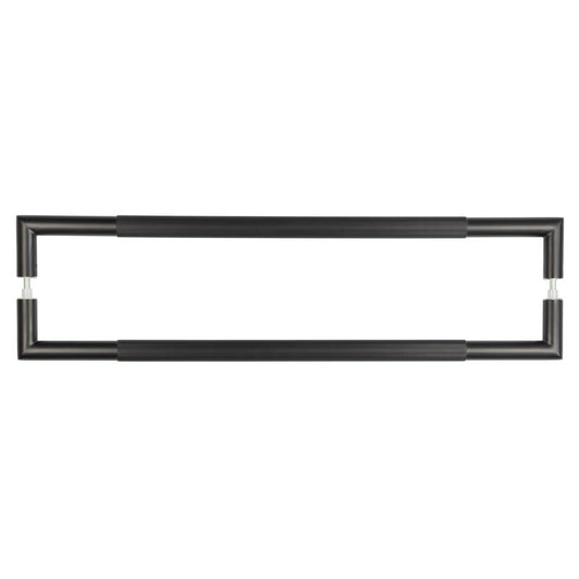 Three One Six Linear Pull Handles 600x25mm Back to Back Black - Black - 600x25mm