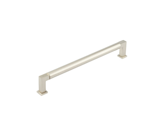 Burlington Westminster Round Cabinet Handles 224mm Satin Nickel - Satin Nickel - 224mm