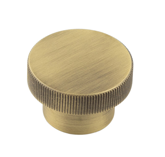 Thaxted Cupboard Knobs 40mm Antique Brass - Antique Brass - 40mm